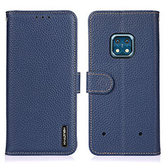 Leather Case Stands Flip Cover Holder B01H for Nokia XR20 Blue