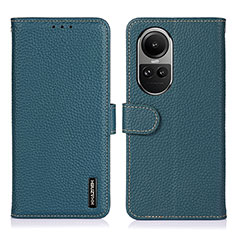 Leather Case Stands Flip Cover Holder B01H for Oppo Reno10 5G Green