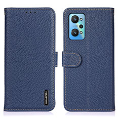 Leather Case Stands Flip Cover Holder B01H for Realme GT Neo 3T 5G Blue