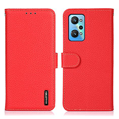 Leather Case Stands Flip Cover Holder B01H for Realme GT2 5G Red