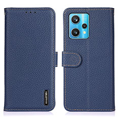 Leather Case Stands Flip Cover Holder B01H for Realme Narzo 50 Pro 5G Blue