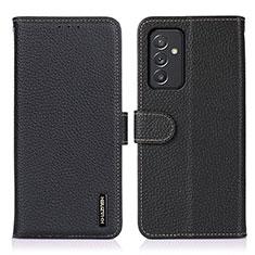 Leather Case Stands Flip Cover Holder B01H for Samsung Galaxy A05s Black