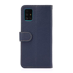 Leather Case Stands Flip Cover Holder B01H for Samsung Galaxy A51 5G Blue