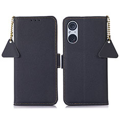 Leather Case Stands Flip Cover Holder B01H for Sony Xperia 5 V Blue