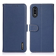 Leather Case Stands Flip Cover Holder B01H for Sony Xperia Ace II Blue