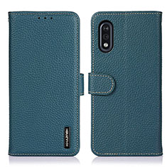 Leather Case Stands Flip Cover Holder B01H for Sony Xperia Ace II Green