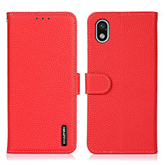 Leather Case Stands Flip Cover Holder B01H for Sony Xperia Ace III Red