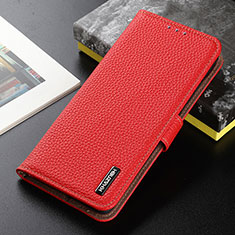 Leather Case Stands Flip Cover Holder B01H for Vivo Y11s Red