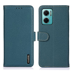 Leather Case Stands Flip Cover Holder B01H for Xiaomi Redmi Note 11E 5G Green