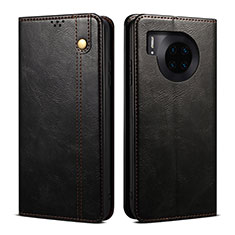 Leather Case Stands Flip Cover Holder B01S for Huawei Nova 8i Black