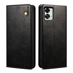 Leather Case Stands Flip Cover Holder B01S for OnePlus Nord 2T 5G Black