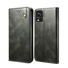 Leather Case Stands Flip Cover Holder B01S for Vivo V20 (2021) Green