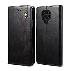 Leather Case Stands Flip Cover Holder B01S for Xiaomi Poco M2 Pro Black