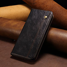 Leather Case Stands Flip Cover Holder B01S for Xiaomi Redmi Note 13 5G Black