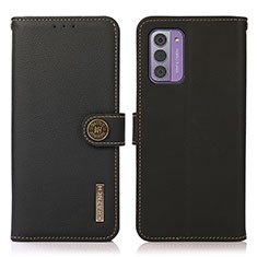 Leather Case Stands Flip Cover Holder B02H for Nokia G310 5G Black