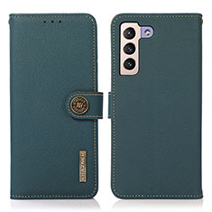 Leather Case Stands Flip Cover Holder B02H for Samsung Galaxy S23 Plus 5G Green