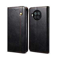 Leather Case Stands Flip Cover Holder B02S for Xiaomi Mi 10T Lite 5G Black