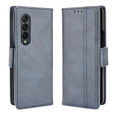 Leather Case Stands Flip Cover Holder B02Y for Samsung Galaxy Z Fold4 5G Blue