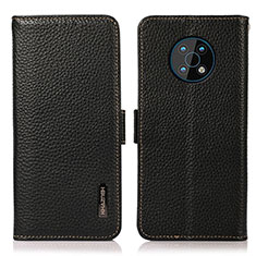 Leather Case Stands Flip Cover Holder B03H for Nokia G50 5G Black