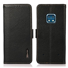 Leather Case Stands Flip Cover Holder B03H for Nokia XR20 Black