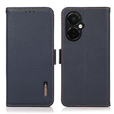 Leather Case Stands Flip Cover Holder B03H for OnePlus Nord N30 5G Blue