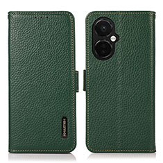 Leather Case Stands Flip Cover Holder B03H for OnePlus Nord N30 5G Green