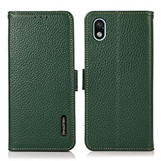 Leather Case Stands Flip Cover Holder B03H for Sony Xperia Ace III Green