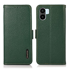 Leather Case Stands Flip Cover Holder B03H for Xiaomi Redmi A1 Green