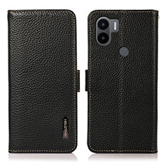 Leather Case Stands Flip Cover Holder B03H for Xiaomi Redmi A1 Plus Black