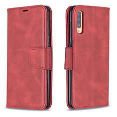 Leather Case Stands Flip Cover Holder B04F for Samsung Galaxy A70 Red