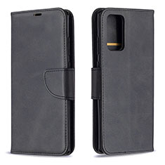 Leather Case Stands Flip Cover Holder B04F for Samsung Galaxy Note 20 5G Black