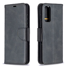 Leather Case Stands Flip Cover Holder B04F for Samsung Galaxy S20 FE (2022) 5G Black