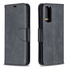 Leather Case Stands Flip Cover Holder B04F for Samsung Galaxy S20 FE 5G Black