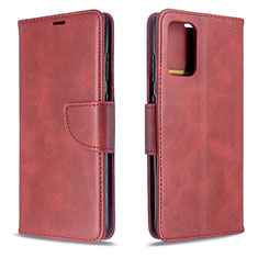 Leather Case Stands Flip Cover Holder B04F for Samsung Galaxy S20 Red