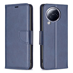 Leather Case Stands Flip Cover Holder B04F for Xiaomi Civi 3 5G Blue