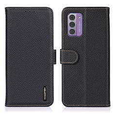 Leather Case Stands Flip Cover Holder B04H for Nokia G310 5G Black