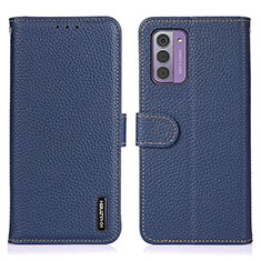 Leather Case Stands Flip Cover Holder B04H for Nokia G310 5G Blue
