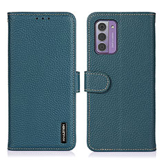 Leather Case Stands Flip Cover Holder B04H for Nokia G310 5G Green