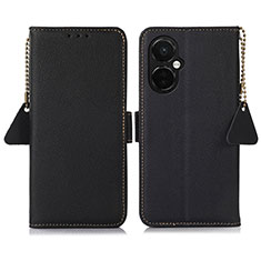 Leather Case Stands Flip Cover Holder B04H for OnePlus Nord CE 3 5G Black