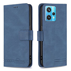 Leather Case Stands Flip Cover Holder B05F for Realme Narzo 50 Pro 5G Blue