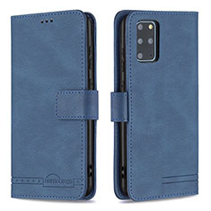 Leather Case Stands Flip Cover Holder B05F for Samsung Galaxy S20 Plus 5G Blue