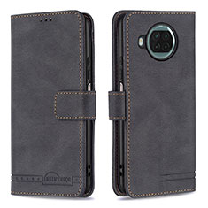 Leather Case Stands Flip Cover Holder B05F for Xiaomi Mi 10i 5G Black