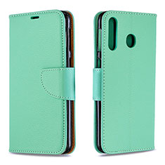 Leather Case Stands Flip Cover Holder B06F for Samsung Galaxy A40s Green