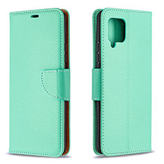 Leather Case Stands Flip Cover Holder B06F for Samsung Galaxy A42 5G Green