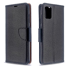 Leather Case Stands Flip Cover Holder B06F for Samsung Galaxy A51 4G Black