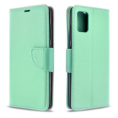 Leather Case Stands Flip Cover Holder B06F for Samsung Galaxy A51 4G Green