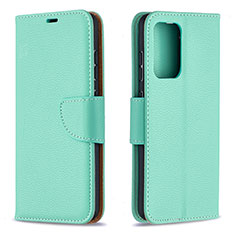 Leather Case Stands Flip Cover Holder B06F for Samsung Galaxy A52 5G Green