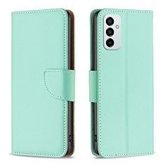Leather Case Stands Flip Cover Holder B06F for Samsung Galaxy M23 5G Green