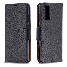 Leather Case Stands Flip Cover Holder B06F for Samsung Galaxy Note 20 5G Black