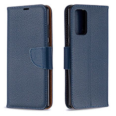 Leather Case Stands Flip Cover Holder B06F for Samsung Galaxy Note 20 5G Blue